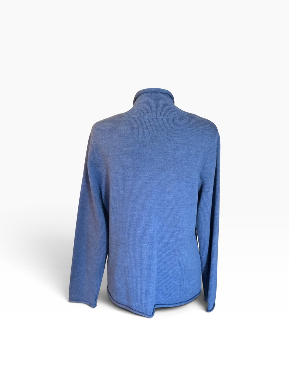 Eileen Fisher Blue 100% Merino Wool Button Front Cardigan Sweater S - Picture 4 of 8